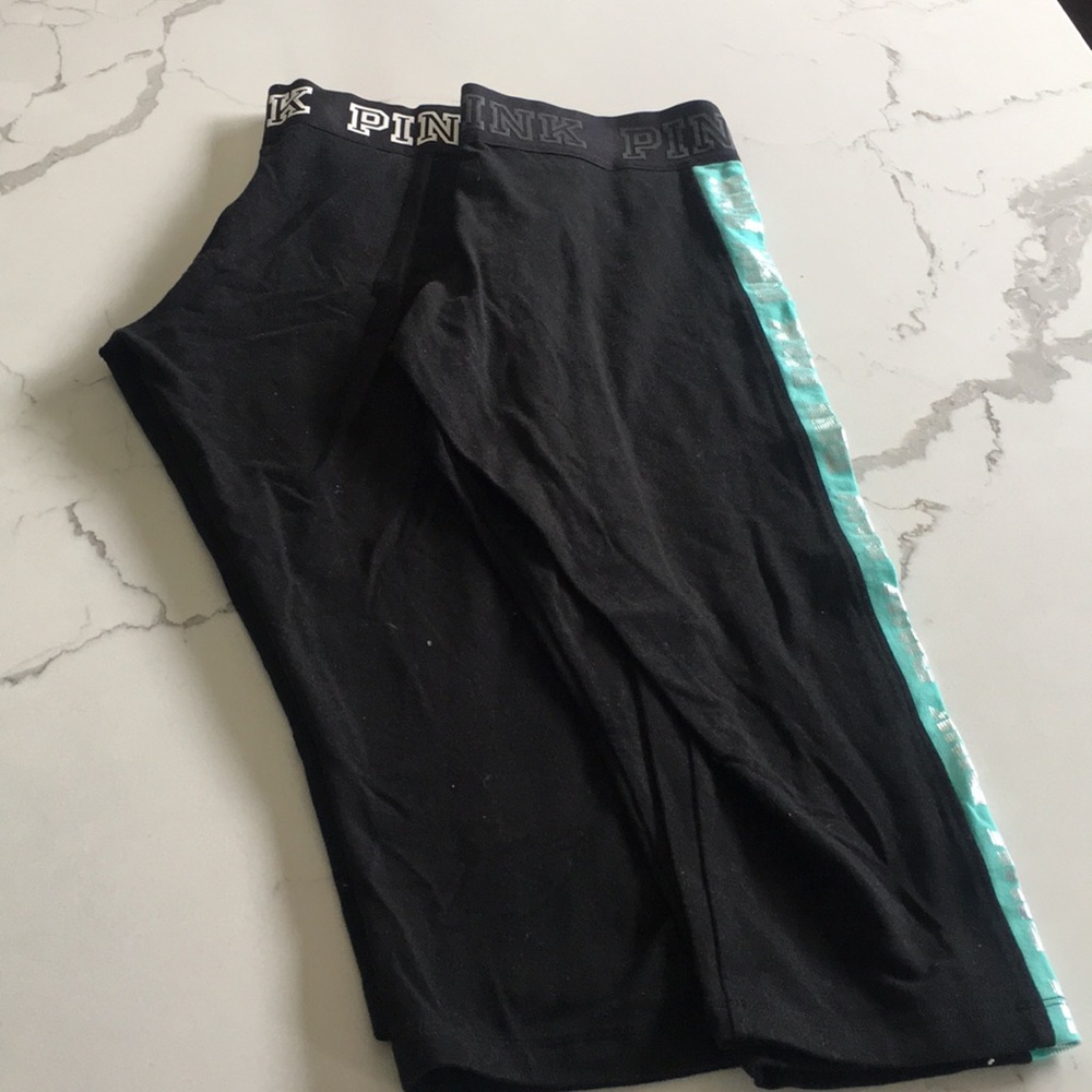 Leggings 2/$20, Med, Capri style “knee length”.